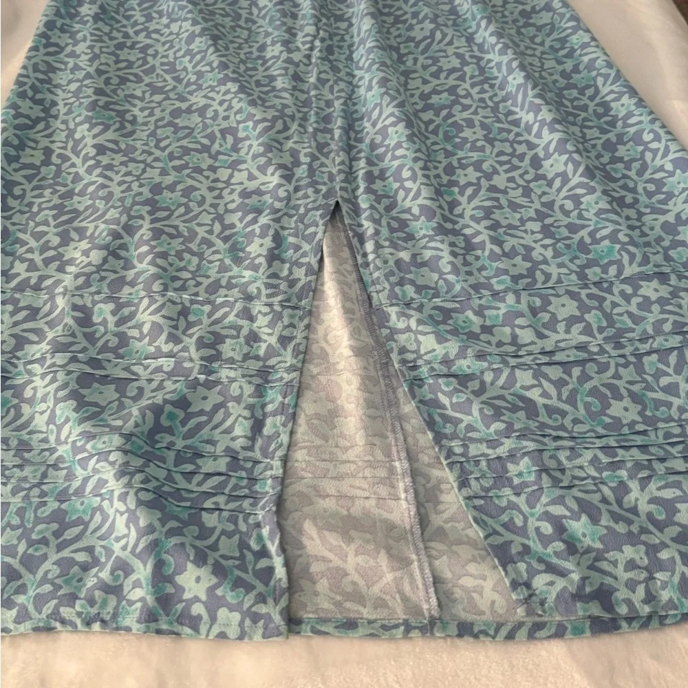 Sigrid Olsen Sport Blue Patterned Top - Picture 5 of 8